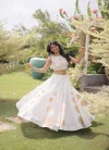 Lw 7173 Roman Silk Gota Pattern Work Navratri Lehenga Choli